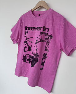T-shirt rose à manches courtes et col rond pour homme, en coton, décontracté, imprimé photo, toujours tendance - Product Image 2