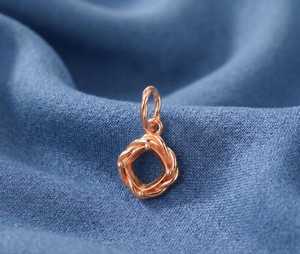 Pendentif clou en argent sterling 925, serti d'une pierre semi-montée de 10 mm, à facettes coussin, pré-découpé, pour la création de bijoux DIY - Product Image 2