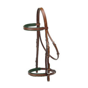 Brida de Cuero Genuino de Alta Calidad con Costuras Decorativas para Caballos, Profesional para Carreras, Equitación, Entrenamiento y Uso Diario - Product Image 1