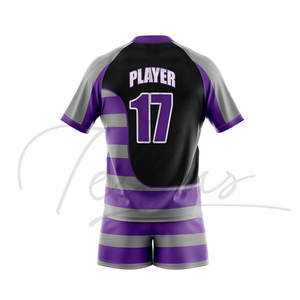 Uniforme de Rugby de Manga Corta Transpirable de Alta Calidad, Talla Grande, Nuevo Diseño, Precio Bajo, Ropa para Equipos de Fútbol - Product Image 5