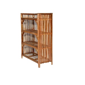 Handcrafted Wooden Shoe <b>Rack</b> Organizer – 4 Tier Multipurpose Storage <b>Shelf</b> for Home Office - Product Image 1