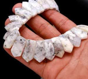Natural Dendrite Opal Beaded <b>Necklace</b> Handmade Opal Gemstone Choker <b>Necklace</b> <b>Statement</b> Jewelry Gift For Her Fashion Wholesale - Product Image 1