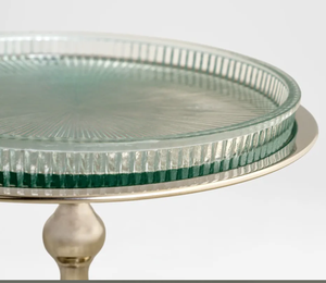 Support à gâteau rond en métal et présentoir à desserts pour cupcakes, pâtisseries, décoration de table de mariage - Non toxique et réutilisable - Product Image 2