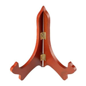 Support à assiettes en bois, porte-vaisselle, organisateur de vaisselle de cuisine, support de rangement durable en bois pour assiettes - Product Image 4