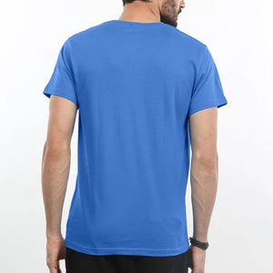 T-shirt décontracté pour homme, coupe ajustée, été, personnalisé, 100 % coton tricoté, faible MOQ, manches contrastées, col contrastant, design à manches courtes - Product Image 6