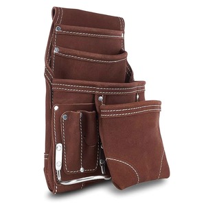 <b>Carpenter</b> Leather <b>Tool</b> Bag Waist <b>Tool</b> Pouch Leather Bag Durable Versatile Occidental Leather <b>Tool</b> Belt - Product Image 1
