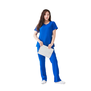Tenues d'assistant dentaire personnalisables en polyester et élasthanne pour cliniques dentaires et uniformes de soins infirmiers à faible MOQ - Product Image 3