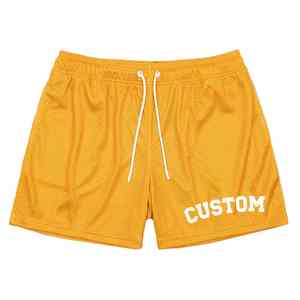 Pantalones Cortos de Baloncesto para Hombre, 100% Algodón, con Cordón Ajustable, Corte Regular, Secado Rápido, Ropa Deportiva para Gimnasio y Entrenamiento - Product Image 1