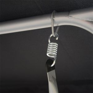 Dondolo da Esterno a 3 Posti con Tettuccio Regolabile, Struttura in Acciaio Resistente, Panchina da Giardino per Portico - Product Image 4