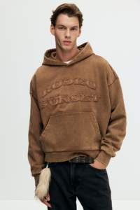 Sudadera con capucha para hombre al por mayor, con cremallera, estampado personalizado, de algodón grueso, estilo casual urbano - Product Image 5