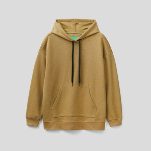 เสื้อฮู้ดผู้หญิงผ้าฝ้ายขายส่ง สวมใส่สบาย แบบเรียบง่าย แขนยาว สำหรับออกกำลังกาย  รับออกแบบโลโก้ตามสั่งสำหรับผู้หญิง - Product Image 5