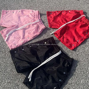 Fabricante personalizado con cordones bordados Chenille Summer Beach Sport Pantalones Casual Gym Mens Sweat Swim Nylon Shorts para hombres - Product Image 1