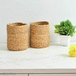 Panier à plantes en jute tissé à la main, léger et décoratif, pour une utilisation intérieure/extérieure avec des plantes succulentes - Product Image 2