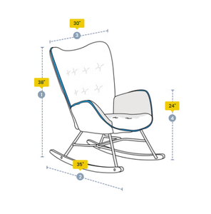 Fundas Personalizadas para Silla Mecedora Moderna, Fáciles de Limpiar, Estilo Moderno, Color y Tamaño Personalizados, Resistentes a los Rayos UV 420D/600D, Alta Calidad - Product Image 5