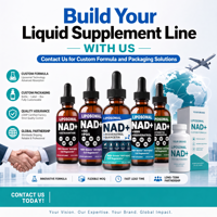 Solution NAD Premium à Marque Blanche 60ml Formule Liposomale avec Resvératrol et Quercétine Supplément OEM ODM pour un Mode de Vie Actif