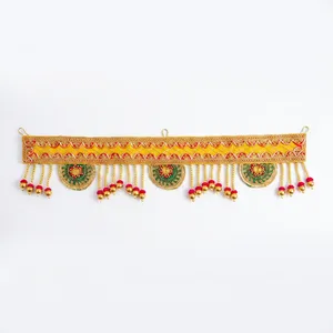 Traditional Pearl Bead Toran Bandhanwar Door Hanging Decorative Wall Decor for Festival Wedding and Home Entrance - Product Image 6