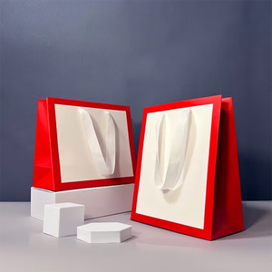 Sac cadeau en papier personnalisé avec poignées sac en papier sacs de remerciement pour Boutique Personalizadas Bolsas De Papel Kraft Al Por Mayor - Product Image 5