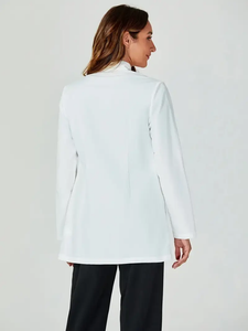 Long Coat Factory Custom Nursing <b>Scrubs</b> Uniforms Anti Wrinkle Hospital Uniform Jacket Stretch Medical <b>Scrub</b> Jackets Nurse Sets - Product Image 3