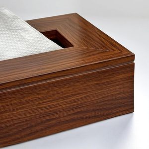 Modern <b>Marble</b> Wood Grain Resin Tissue Box Cover Rectangle Facial Tissue Holder Decorative <b>Table</b> Organizer Easy Refill for Home - Product Image 2