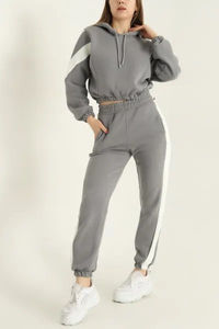 Ensemble de survêtement unisexe grande taille Edoor Wears, sweat-shirt et pantalon de jogging, 100% coton molletonné respirant, cordon de serrage, tenue décontractée streetwear - Product Image 4