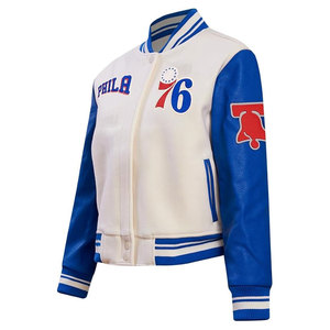 Womens NBA <b>Retro</b> Classics Varsity <b>Jacket</b> Stylish Vintage Basketball Inspired Letterman <b>Jacket</b> for Women - Product Image 2
