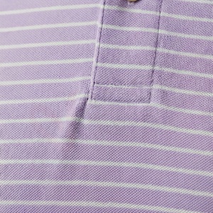 Chemise décontractée pour homme en piqué 100 % polyester bleu marine à manches courtes, respirante, infroissable, coupe classique, design tricoté uni - Product Image 5