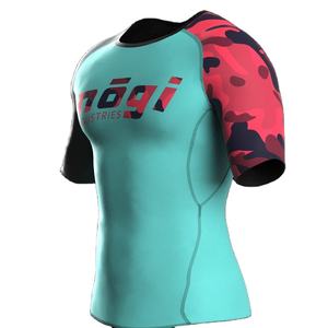 Rashguard promotionnel taille personnalisée longue durée BJJ MMA Compression chemise pour hommes et enfants pas cher prix de gros - Product Image 2