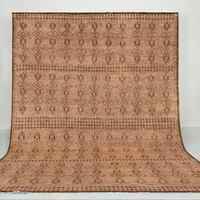 Tapis turc tissé à la main en laine/soie, motifs floraux modernes, écologique, antidérapant, résistant à la saleté, adapté aux animaux domestiques