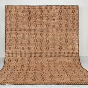 Alfombra Tejida a Mano con Nudos, Vibrante, de Lana/Seda Turca, con Patrones Egipcios, Ecológica, Antideslizante, Resistente a la Suciedad, Apta para Mascotas - Product Image 1