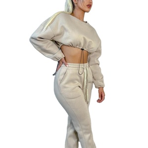 Conjunto Deportivo de 2 Piezas para Mujer, Pantalones Deportivos con Cierre y Colores Variados, Traje Deportivo para Correr - Product Image 1