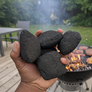 หมอนเปลือกมะพร้าวสำหรับบาร์บีคิวและย่าง ติดไฟนาน 4-5 ชั่วโมง ถ่านอัดแท่งมะพร้าวคุณภาพพรีเมียม - Product Image 2
