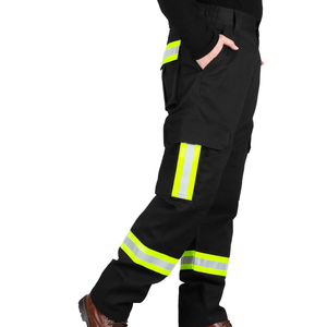 Hi Vis Multi-Pockets Safety Pants Industrial OEM <b>Work</b> <b>Trousers</b> Men Water-Proof Windproof Reflective CE Certified Anti-Bacterial - Product Image 4