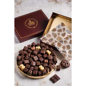 Luxury Metal Chocolate <b>Box</b> Tray Quilted Copper Candy Container with Lid Decorative Gourmet <b>Gift</b> Packaging for Wedding & Holiday - Product Image 2