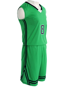 Maillot de basket rose et rouge à blocs de couleur, col en V, sans manches, numéro 8, impression par sublimation sur le devant, nom d'équipe personnalisé, adulte - Product Image 5