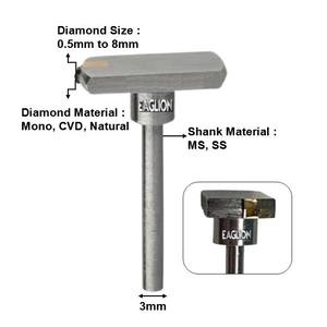 Eaglion Herramientas de mano para la fabricación de joyas de oro y plata Cabeza de martillo convexa con herramientas de diamante para anillos y brazaletes - Product Image 2