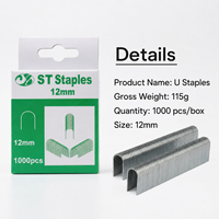Clous et agrafes pneumatiques de 0,8 mm en acier pour charpenterie, rénovation et aménagement intérieur, agrafes de type porte, en U et en T