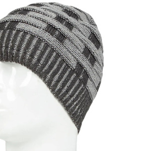 Unisex Striped Knit Beanie Hat 100% Acrylic Hand Knitted Casual <b>Winter</b> <b>Cap</b> for <b>Winter</b> With Pom Pom Unisex Adult - Product Image 3