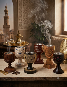 Brûleur d'encens en bois de santal écologique, porte-encens d'aromathérapie Mubkhar, forme artisanale personnalisée, Oud - Product Image 5