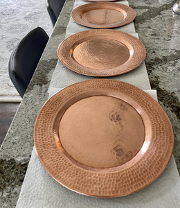 Assiette en métal acier inoxydable or rose Assiettes de présentation rondes pour assiettes de service à dessert de fête Vente en gros - Product Image 2