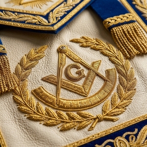 Insignias Maestras Bordadas con Pin de Seguridad para Ceremonias de Logias Masónicas, Regalia OEM ODM, Tela Personalizada para Coser, Proveedor Mayorista - Product Image 5