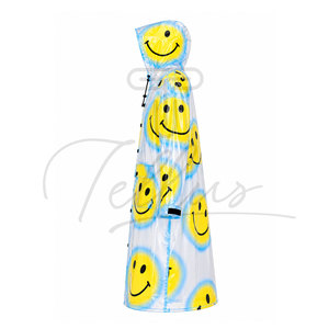 Impermeable Transparente de PVC para Mujer, Cortavientos, con Capucha Ajustable, Cierre de Botones a Presión, Diseño Largo, Bolsillos Elegantes - Product Image 4