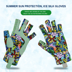 ถุงมือฟิตเนสแบบครึ่งนิ้ว พิมพ์ลายแบบ Sublimation ผลิตจากโพลีเอสเตอร์ ระบายอากาศได้ดี ไม่ลื่น จับกระชับ เหมาะสำหรับออกกำลังกายทั้งชายและหญิง ถุงมือออกกำลังกาย ถุงมือเล่นกีฬา - Product Image 5