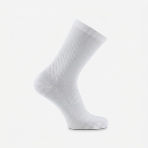 <b>Men's</b> White Crew <b>Socks</b> Cotton Spandex/Nylon Jacquard Knitted Quick Dry Solid Pattern Regular Style Autumn Daily Wear - Product Image 4