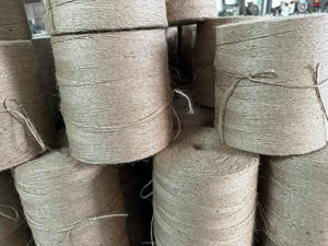 Fil de jute texturé 100 % écologique, naturel, de haute qualité, durable et biodégradable, 32 lb, 1 brin, bobine CB, pour tricot à la main - Product Image 5