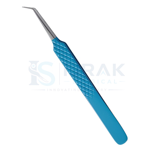แหนบดัดขนตาแบบมืออาชีพ สแตนเลสสตีล ด้ามจับเพชรบลูไดมอนด์  ความแม่นยำสูง - Product Image 1