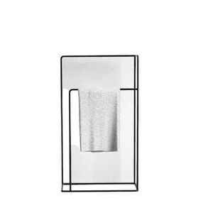 Premium Matte Black Bathroom Towel Bar Wall Mounted 5 Arm Swivel Towel Rack Rotating Hanging Holder <b>Bracket</b> - Product Image 1