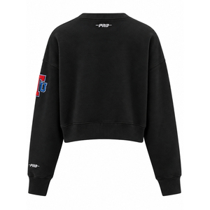 Sudadera Corta Personalizada para Mujer, Oversize, de Cuello Redondo, Bordada, Estilo Universitario, Streetwear, con Etiqueta Privada - Product Image 2