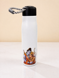 Bouteille d'eau en acier inoxydable imprimée Bal Krishna - Marque Liviya - Personnalisation - Cadeau de graduation et de Noël - Product Image 4