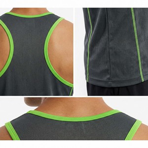 Camiseta Deportiva Personalizada al por Mayor para Hombre, Transpirable, de Malla, Tipo Stringer, 100% Algodón, Ecológica, de Secado Rápido - Product Image 6