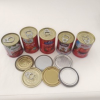 Boîtes à thé rondes en métal vides, qualité alimentaire, simples et hermétiques, pour l'emballage alimentaire